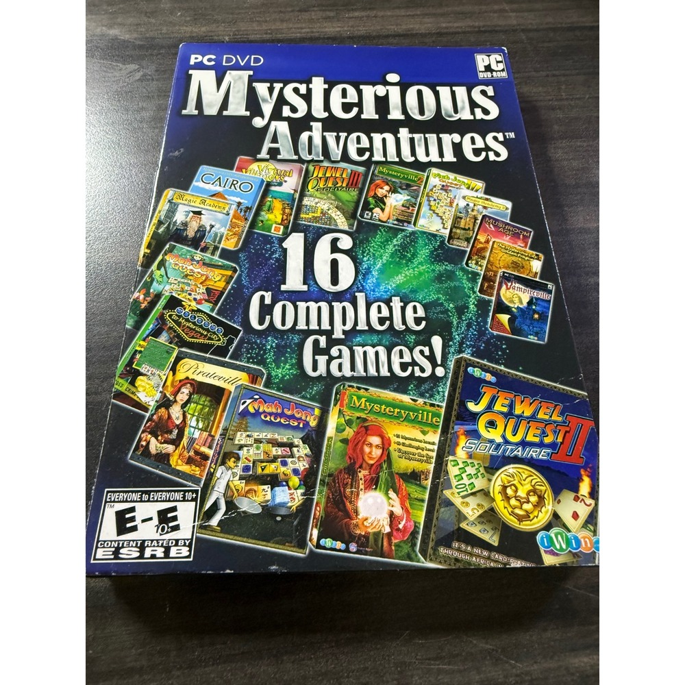 Mysterious Adventures 16 Complete Games PC DVD Jewel Quest II Mysteryville Cairo